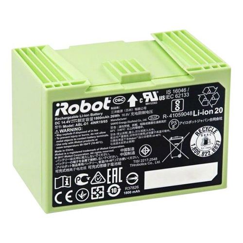 iRobot 4624864, Staubsaugerroboter, Akku, Schwarz, Grün, Lithium-Ion (Li-Ion), 1850 mAh, iRobot