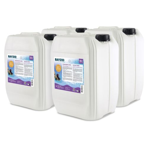 4x20 L BAYZID® flüssig Flockungsmittel gegen Trübungen für sauberes Poolwasser