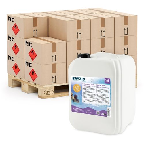 40x10 L BAYZID® flüssig Flockungsmittel gegen Trübungen für sauberes Poolwasser