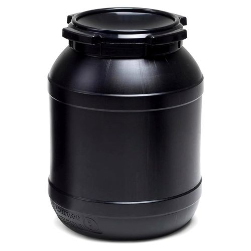 Weithalsfass 15 l, schwarz, mit UV-Schutz und UN-Zulassung
