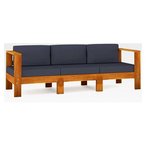 Gartensofa aus Akazie für 4 Personen mit Auflagen – mehrere Auswahlmöglichkeiten