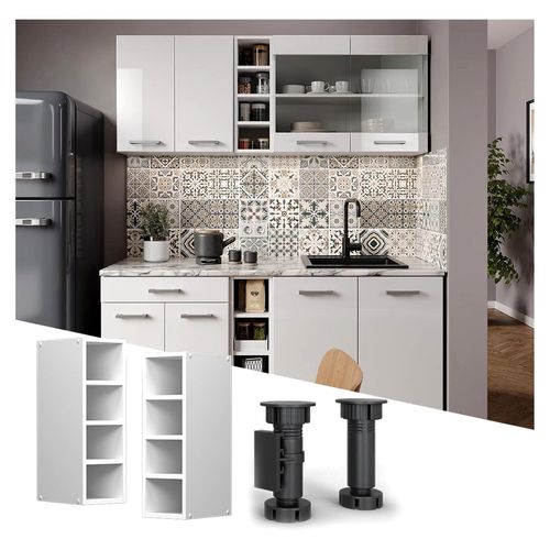 Hängeschrank R-Line, Weiß, 20 cm, zur flexiblen Kombination in modularen Küchensystemen