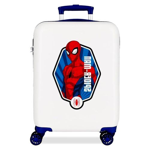 Joumma Spiderman Geo Kabinenkoffer, weiß, 38 x 55 x 20 cm, starr, 2 kg, 2 kg, 35 l, Handgepäck, weiß, Talla única, Kabinenkoffer