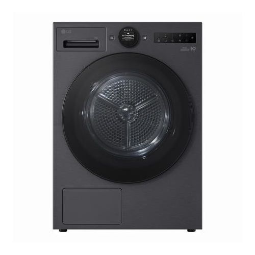 LG LG Trockner Mattschwarz (EEK C, 10 kg) mit Dual Inverter Wärmepumpentechnologie & selbstreinigenm Konnsator I RT10X8B RT10X8B