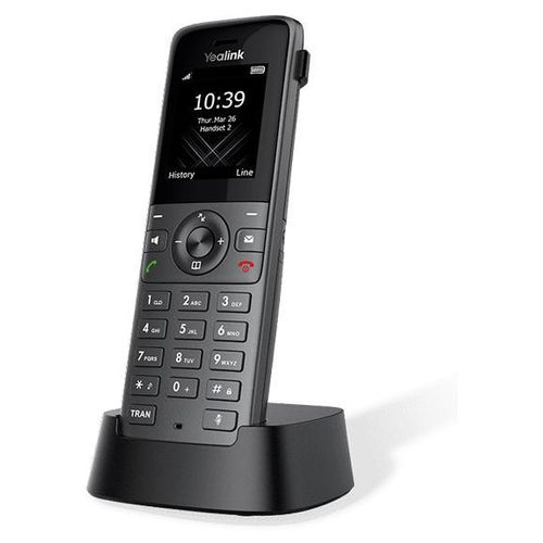 Yealink W73H, IP-Mobiltelefon, Schwarz, Kabelloses Mobilteil, Tisch/Wand, 50 m, 300 m