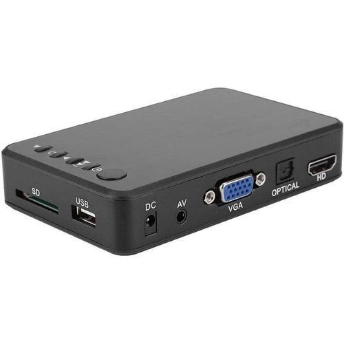 1080p Media Player, HD Audio Video Advertising Player Festplatte AV/HDMI Interface Car (EU -Stecker)