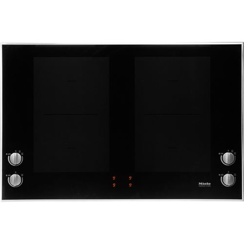 MIELE Flex-Induktions-Kochfeld "KM 7174 FR", schwarz, B:80,6cm H:7,1cm T:52,6cm, Kochfelder, Mit 4 Kochzonen inkl. 2 leistungsstarken PowerFlex-Kochbereichen