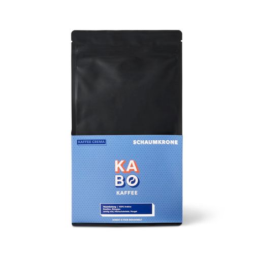 Kabo - Schaumkrone Caffè Crema - 1 kg Ganze Bohne - Intensität: 4/6