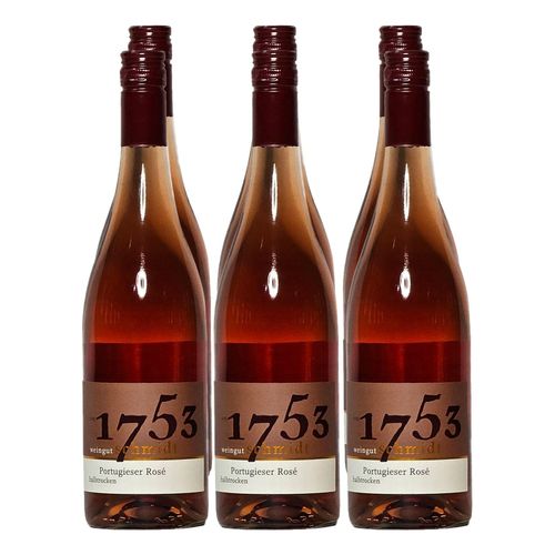 Weingut Schmidt 2023er Portugieser Rosé halbtrocken 11,0 % vol 6 x 0,75 Liter