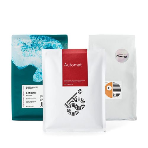 Tchibo - Espresso Probierset "Rundreise durch Südamerika" - 3x 1 kg Ganze Bohne