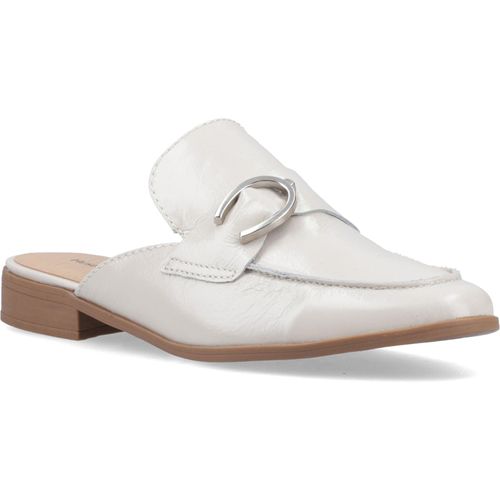 Hush Puppies Calla Leren Dames Ivoor Muilders