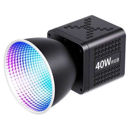 40-W-RGB-LED-Videoleuchte, tragbar, mit integriertem 3400-mAh-Akku, einstellbarer Farbtemperatur und COB-Handleuchte