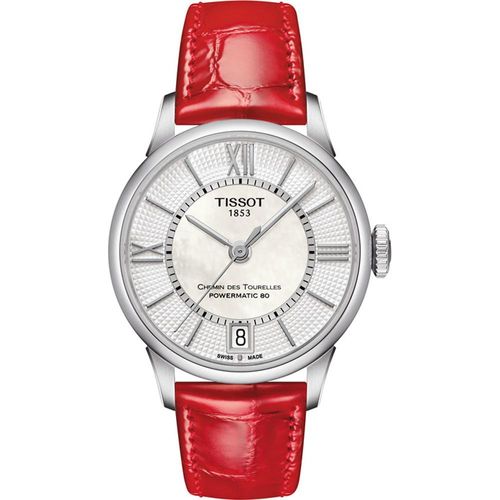 Tissot Chemin Des Tourelles Dames Rood Horloge T0992071611800