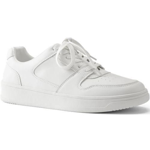 Sneaker zum Schnüren für Herren, Herren, size: regular, Weiß, by Lands' End