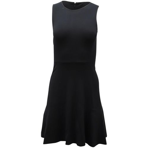Theory mouwloze mini-jurk van zwart polyester