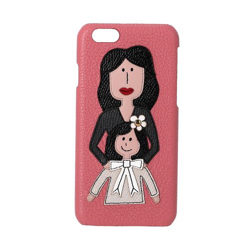 Dolce & Gabbana iPhone 6 Telefoonhoes in Roze Leer