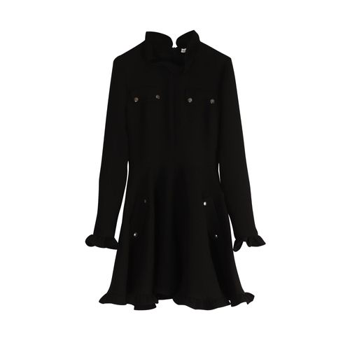 JW Anderson jurk met lange mouwen in zwart acetaat