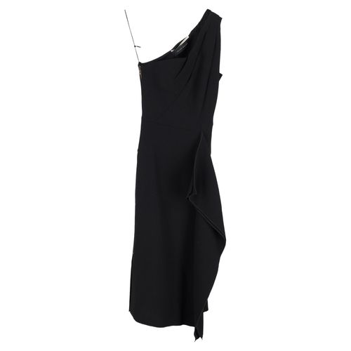 Roland Mouret Vestido Rivoli Midi-jurk in zwarte viscose