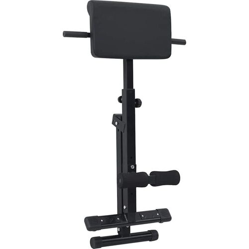 vidaXL Hyperextensionsbank Schwarz 100,5 x 70 x 78 cm