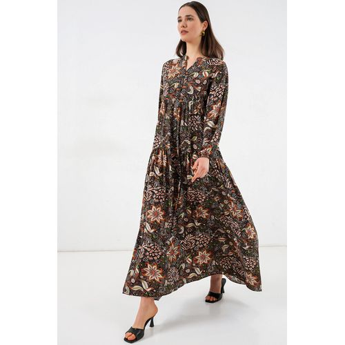 Gepubliceerd V-hals Maxi Jurk