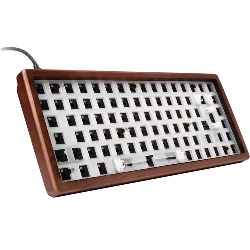 Sharkoon SKILLER SGK50 S3 Wood Barebone, Gaming-Tastatur
