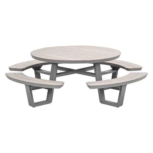 Garden Impressions Bell aluminium picknick set rond Ø148 cm -