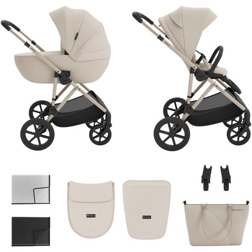 Kombi-Kinderwagen KINDERKRAFT "PRIME 3 2in1", Kinder, beige (sand dune), Kinderwagen