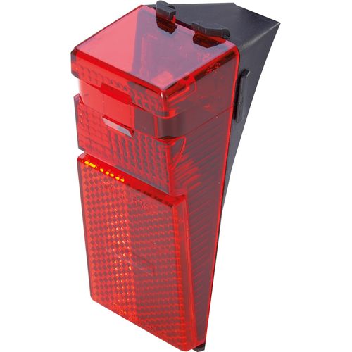 Fahrrad-Frontlicht PROPHETE "LED-Rücklicht, für Nabendynamos und Seitendynamos", schwarz (schwarz, rot), Fahrradlampen