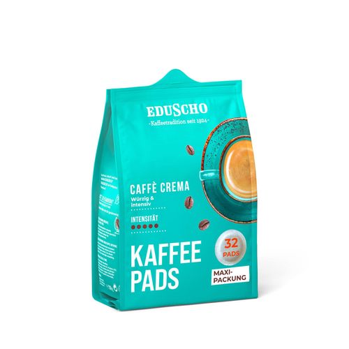 Eduscho Kaffeepads Caffè Crema - 12 x 32 Pads - Intensität: 5/5