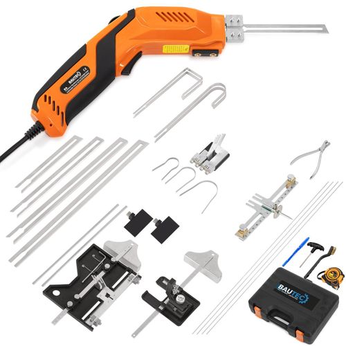 BAUTEC Hand-Styroporschneider Styrocutter 330W » Set 22 inkl. Zubehör » Dauerbetrieb » Hartschaumschneider