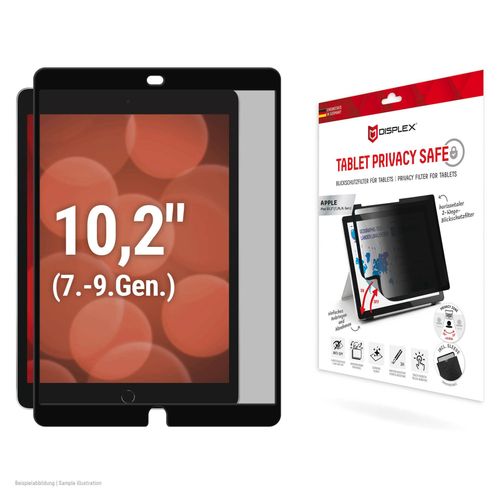 DISPLEX Displayschutzfolie "Tablet Privacy Safe", schwarz, B:25,2cm H:0,8cm T:32,2mm, Displayfolien, Blickschutzfolie, Schutzfolie, Bildschirmschutz, kratz- & stoßfest