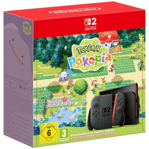NINTENDO SWITCH 2 Spielekonsole "Switch 2 + Pokemon Pokopia", schwarz, B:27,2cm H:16,6cm T:1,39cm, Spielekonsolen, Nintendo Switch 2 + Pokémon Pokopia-Set