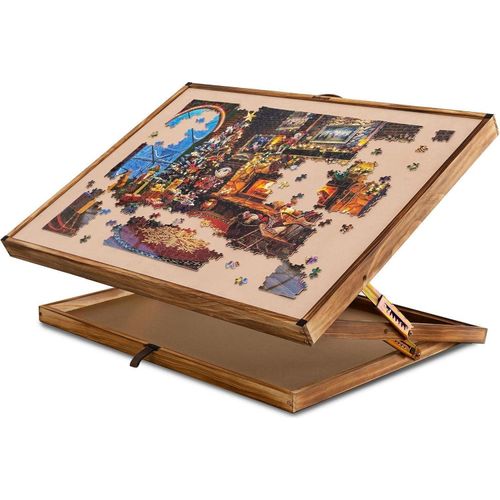 Lavievert 2in1 Puzzlebrett höhenverstellbar Holz 1000 1500 Teile Puzzles
