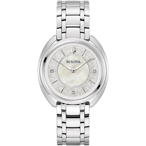 Bulova Damen Uhr 96P240 Chronograph Quarz analog 46 mm Gehäusedurchmesser 3 ATM