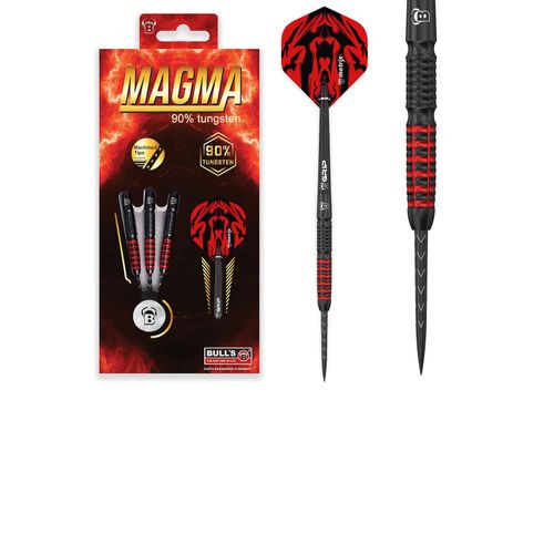 Bull's Unisex Steeldarts Magma Dartpfeile 90% Tungsten Darts-Set Profi 1er Pack