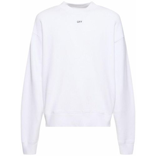 Off-white Off Stamp Skate Crewneck Wit