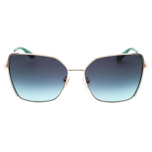 Guess Sonnenbrille Mit Goldgerahmtem, Blau-verlaufenem Rahmen