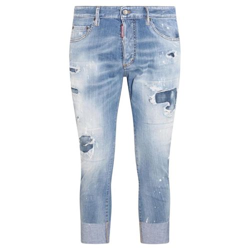 Dsquared2 Sailor Jean Destroyed Reinforced Denim Blauwe Jeans
