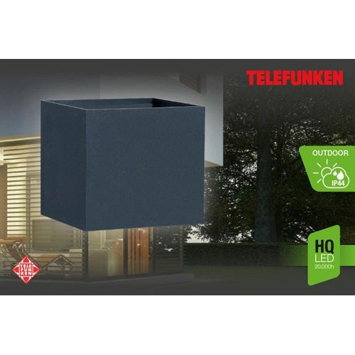 LED Außen-Wandleuchte TELEFUNKEN "MURCIA", schwarz, Leuchten, LED Außenwandleuchte