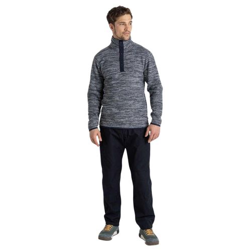Craghoppers Finnian fleece-shirt met lange mouwen voor heren (Blauwe marinemarlijn)
