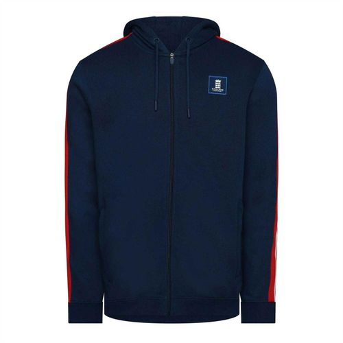 Castore Heren Engeland Cricket Volledige Rits Hoodie (Navy Peony)