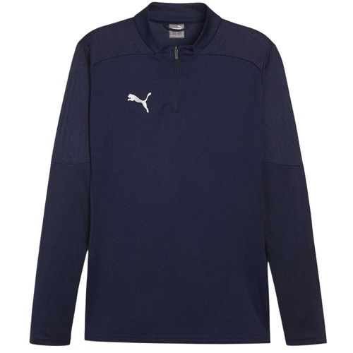 Puma Heren Team Final trainingsfleece met kwartritssluiting (Marine)