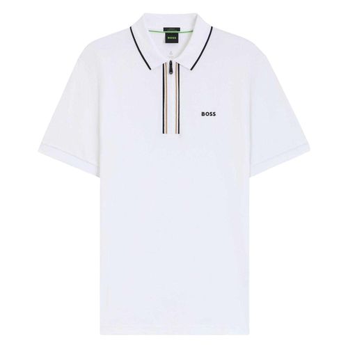 Boss Philix sneldrogend poloshirt met korte mouwen voor heren (Wit)