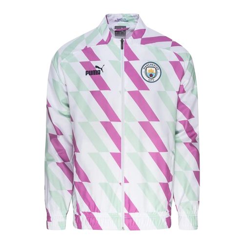 Puma Prematch-jas van Manchester City FC voor dames (Poema Wit)