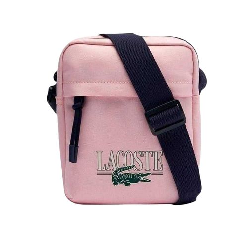 Lacoste Logo Crossbody Tas (Roze afdrukken)