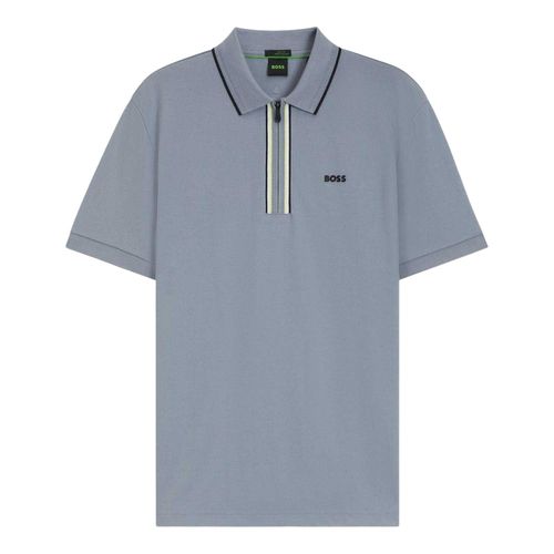 Boss Philix sneldrogend poloshirt met korte mouwen voor heren (Donkergrijs)