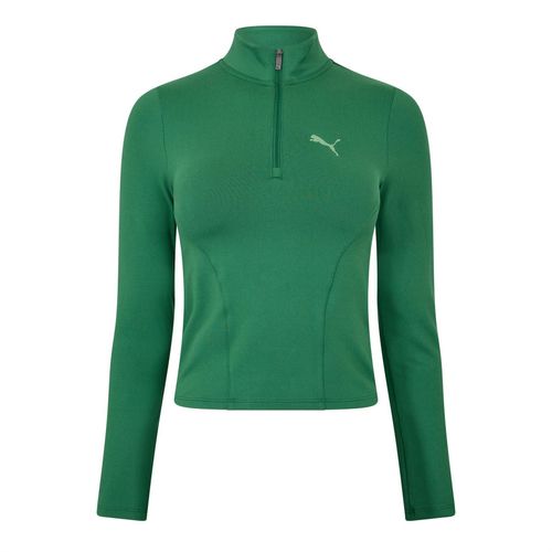 Puma Dames/Dames Half Zip Fleece Top (Wijnstokgroen)