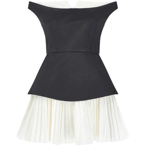 Odd Muse Dames Exclusieve No.1 Bardot Mini Jurk (Zwart/Wit)