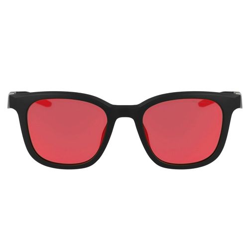 Nike Vierkante alledaagse zonnebril (Zwart/Rood)