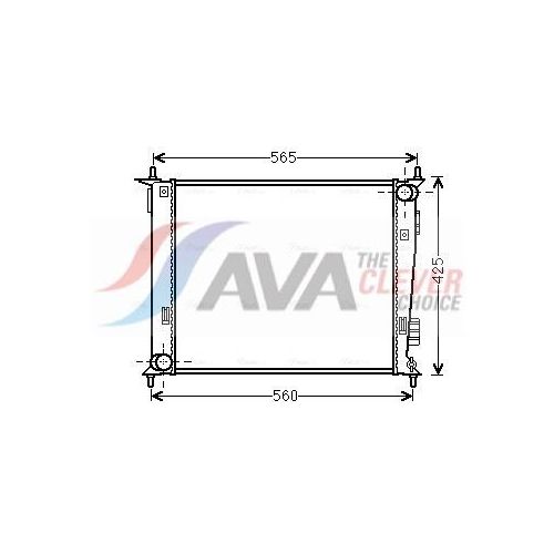 AVA QUALITY COOLING Kühler, Motorkühlung kaa2143 für KIA